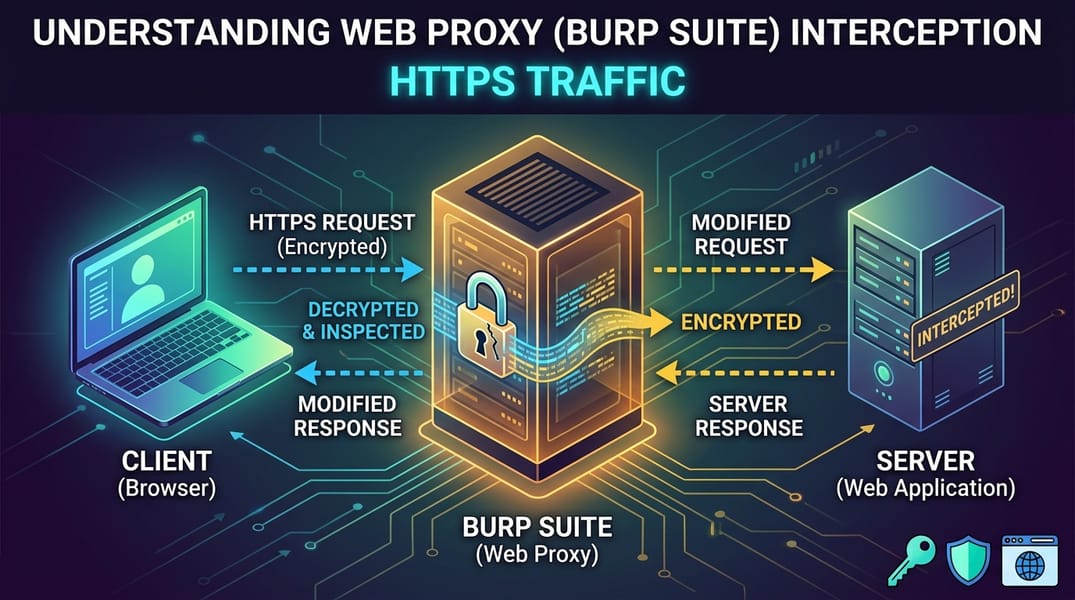 How Web Proxies (Burp Suite) Intercept HTTPS Traffic
